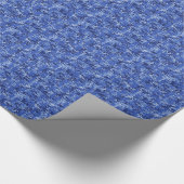 Vibrant Blue Digital Camo Camouflage Textuur Cadeaupapier (Hoek)