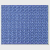 Vibrant Blue Digital Camo Camouflage Textuur Cadeaupapier (Vlak)