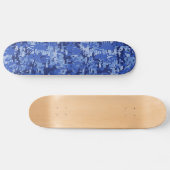 Vibrant Blue Digital Camo Camouflage Textuur Persoonlijk Skateboard (Horizontaal)