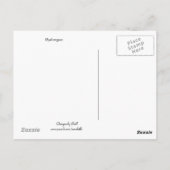 Vibrant Blue en Paarse hydrangeas Briefkaart (Achterkant)