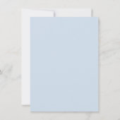 Vibrant Blue en Paarse Waterverf Floral Wedding Kaart (Achterkant)