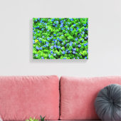 Vibrant blue flowers canvas afdruk (Insitu (Woonkamer))