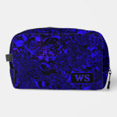 Vibrant Blue Monogram Toiletry Bag  Toilettasje (Voorkant)