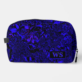 Vibrant Blue Monogram Toiletry Bag  Toilettasje