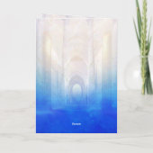 Vibrant Blue Pastor Appreciation Card Kaart (Achterkant)