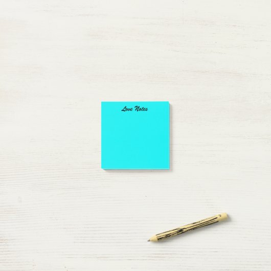 Vibrant Blue Post-it® Notes (Op bureau)