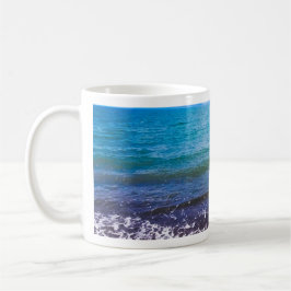 Vibrant Blue Seascape Coffee Mok