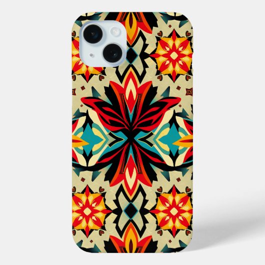 Vibrant Bohemian Folk Art Phone Case (Achterkant)