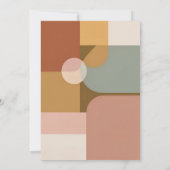 Vibrant Boho Birthday Party Kaart (Achterkant)