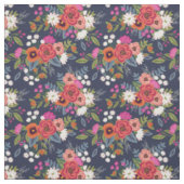 Vibrant Boho Floral Bouquets Patroon Stof (Swatch)