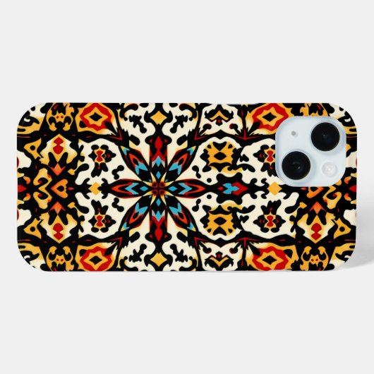 Vibrant Boho Medallion Phone Case (Achterkant (horizontaal))