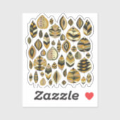 Vibrant Bold Foliage Yellow Green Sticker (Vel)