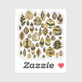 Vibrant Bold Foliage Yellow Green Sticker