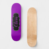 Vibrant Bold Paars-gepersonaliseerde meisjes Persoonlijk Skateboard (Voorkant)
