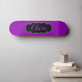 Vibrant Bold Paars-gepersonaliseerde meisjes Persoonlijk Skateboard