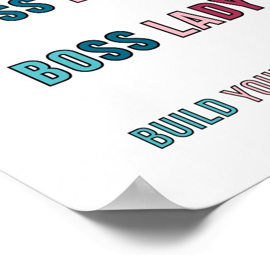 Vibrant Boss Lady Poster | Empowerment Office Art (Hoek)