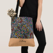 Vibrant Botanische Canvas tas (Dichtbij)