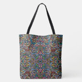 Vibrant Botanische Canvas tas (Achterkant)