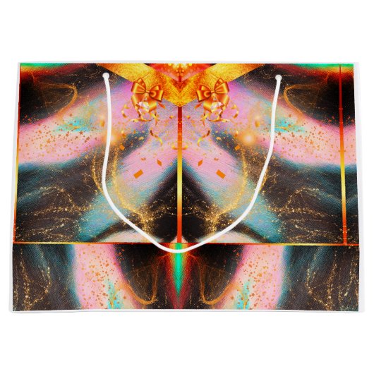 Vibrant Bow Gift Bag Groot Cadeauzakje (Voorkant)