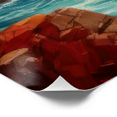 Vibrant Breton Coast Lighthouse - Impressionistic Perfect Poster (Hoek)