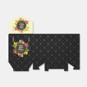 Vibrant Bright Spring Flowers Wreatday Favo Bedankdoosjes (Uitgevouwen)