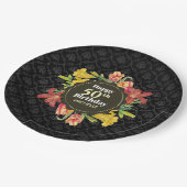 Vibrant Bright Spring Flowers Wreatday Papieren Bordje (Gekanteld)