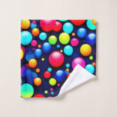 Vibrant Bubble Pop Art Bad Handdoek (Wasdoekje)