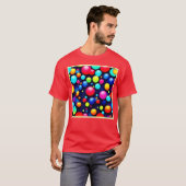 Vibrant Bubble Pop Art T-shirt (Voorkant volledig)