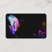 Vibrant Butterflies en Border Butterfly w/Ribbon Visitekaartje (Voorkant)