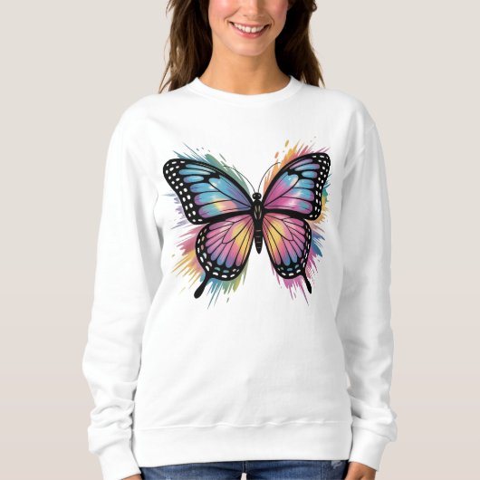 Vibrant Butterfly Art: Bold & Beautiful Trui (Voorkant)