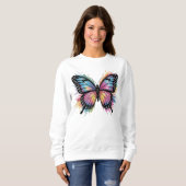 Vibrant Butterfly Art: Bold & Beautiful Trui (Voorkant volledig)