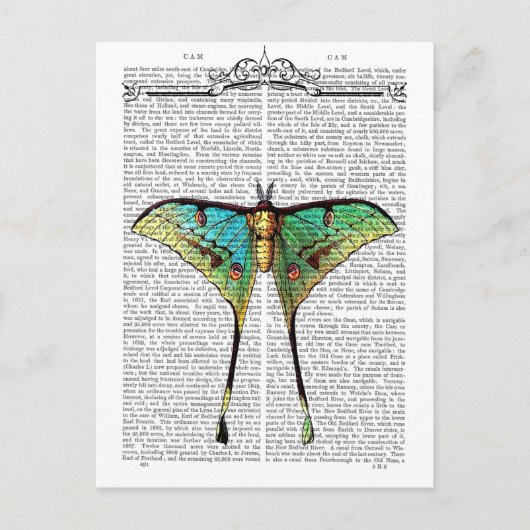 Vibrant Butterfly Briefkaart (Voorkant)