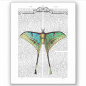 Vibrant Butterfly Sticker (Voorkant)