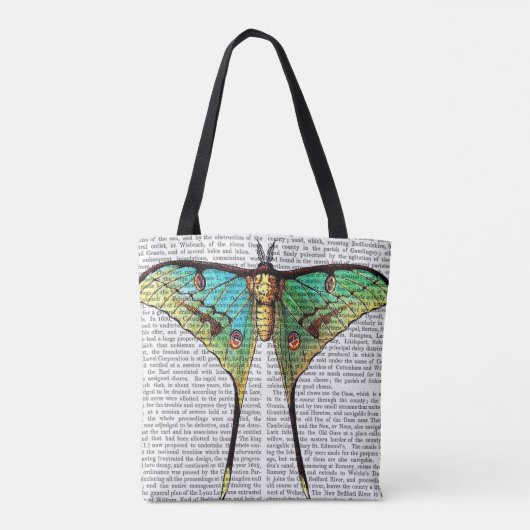 Vibrant Butterfly Tote Bag (Achterkant)