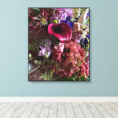 Vibrant Calla Lily and Mixed Flowers Canvas Art Afdruk (Insitu (Houten vloer))