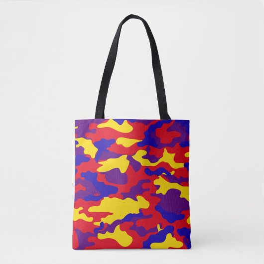 Vibrant Camouflage Tote Bag (Voorkant)