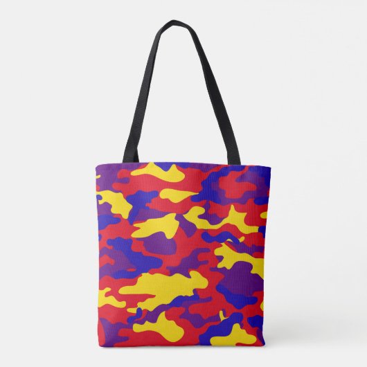 Vibrant Camouflage Tote Bag (Achterkant)