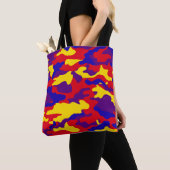 Vibrant Camouflage Tote Bag (Dichtbij)