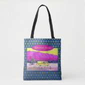 Vibrant Camper Van Travel Tote Bag (Voorkant)