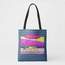 Vibrant Camper Van Travel Tote Bag
