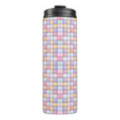 Vibrant Candy Pattern | Pastel Bubble Gum Thermosbeker (Voorkant)