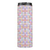 Vibrant Candy Pattern | Pastel Bubble Gum Thermosbeker (Achterkant)