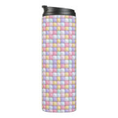 Vibrant Candy Pattern | Pastel Bubble Gum Thermosbeker (Geroteerd rechts)