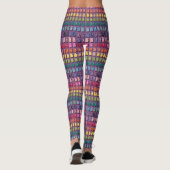 Vibrant Candy Pattern | Rainbow Gummy Bear Leggings (Achterkant)