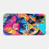 Vibrant Canine: Happy Puppy Love Case-Mate iPhone Case (Achterkant (horizontaal))