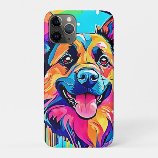 Vibrant Canine: Happy Puppy Love Case-Mate iPhone Case (Achterkant)
