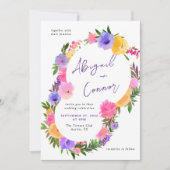 Vibrant Casual magenta Violet Yellow Kaart (Voorkant)