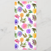 Vibrant Casual magenta Violet Yellow Menu (Achterkant)