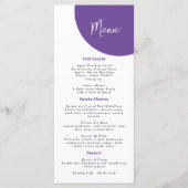 Vibrant Casual magenta Violet Yellow Menu (Voorkant)