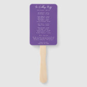 Vibrant Casual Magenta Violet Yellow Program Handwaaier (Achterkant)